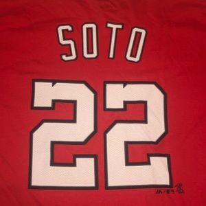 Washington Nationals Mens Juan Soto or Max Scherzer Tee Shirt Jersey